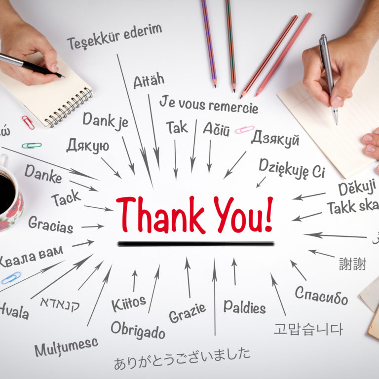 E, hoje, já disse obrigado?