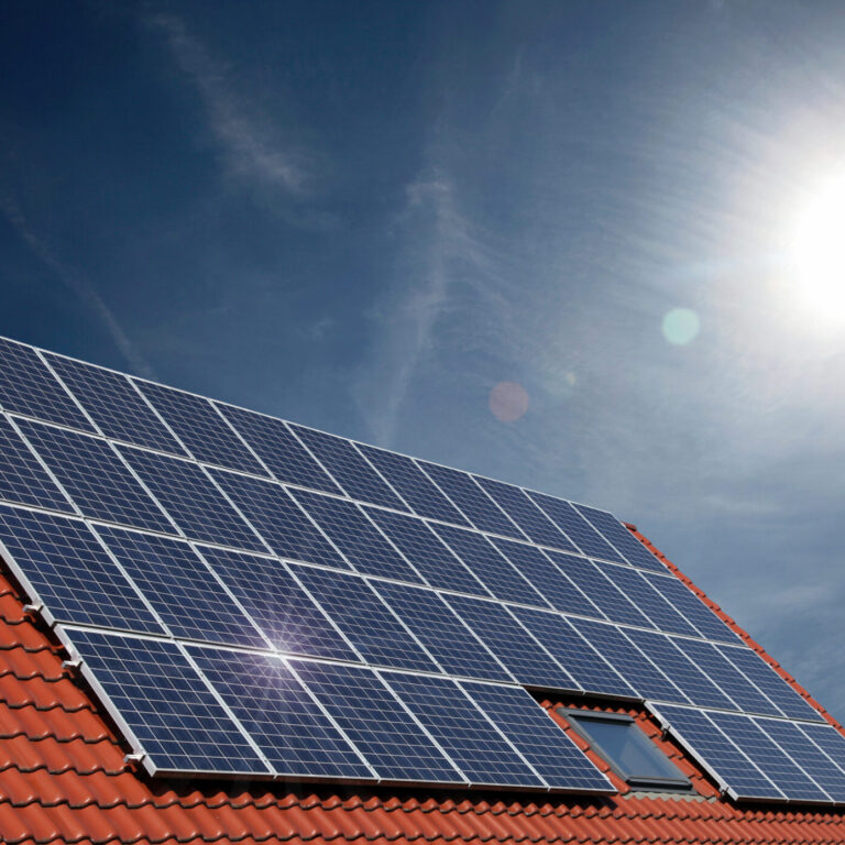 Poupança energética com painéis solares